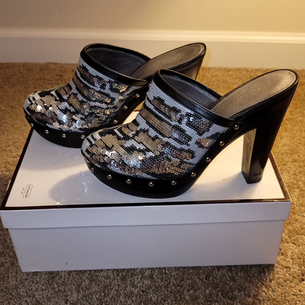 Coach Mules/Clogs Size 8